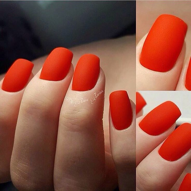 Идеи оранжевого цвета ногтей, оранжевые ногти, дизайн 