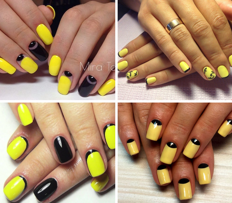 Желтые ногти, изумительный маникюр желтого цвета 
