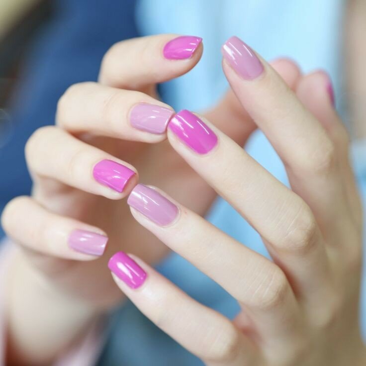 Розовые ногти, красивый розовый дизайн маникюра 2020