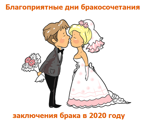 Благоприятные дни бракосочетанию апреля 2020 календарь заключения брака