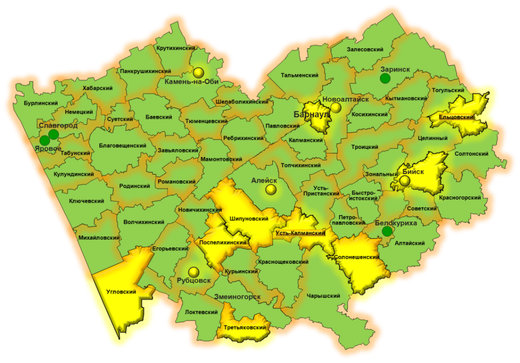 Алтайский край средняя плотность. Карта Алтайского края с районами. Карта Алтайского края по районам. Карта муниципалитетоалтайского краяв.
