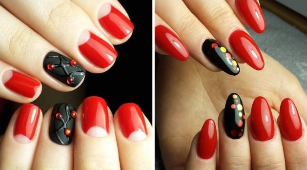  Самые красные ногти, красивый красный дизайн маникюра ногтей 2021
